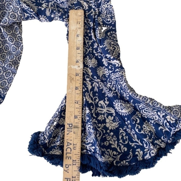 Lulus Dress Off Shoulder Open Back Mini Navy and White Women’s Size XS - Picture 10 of 11